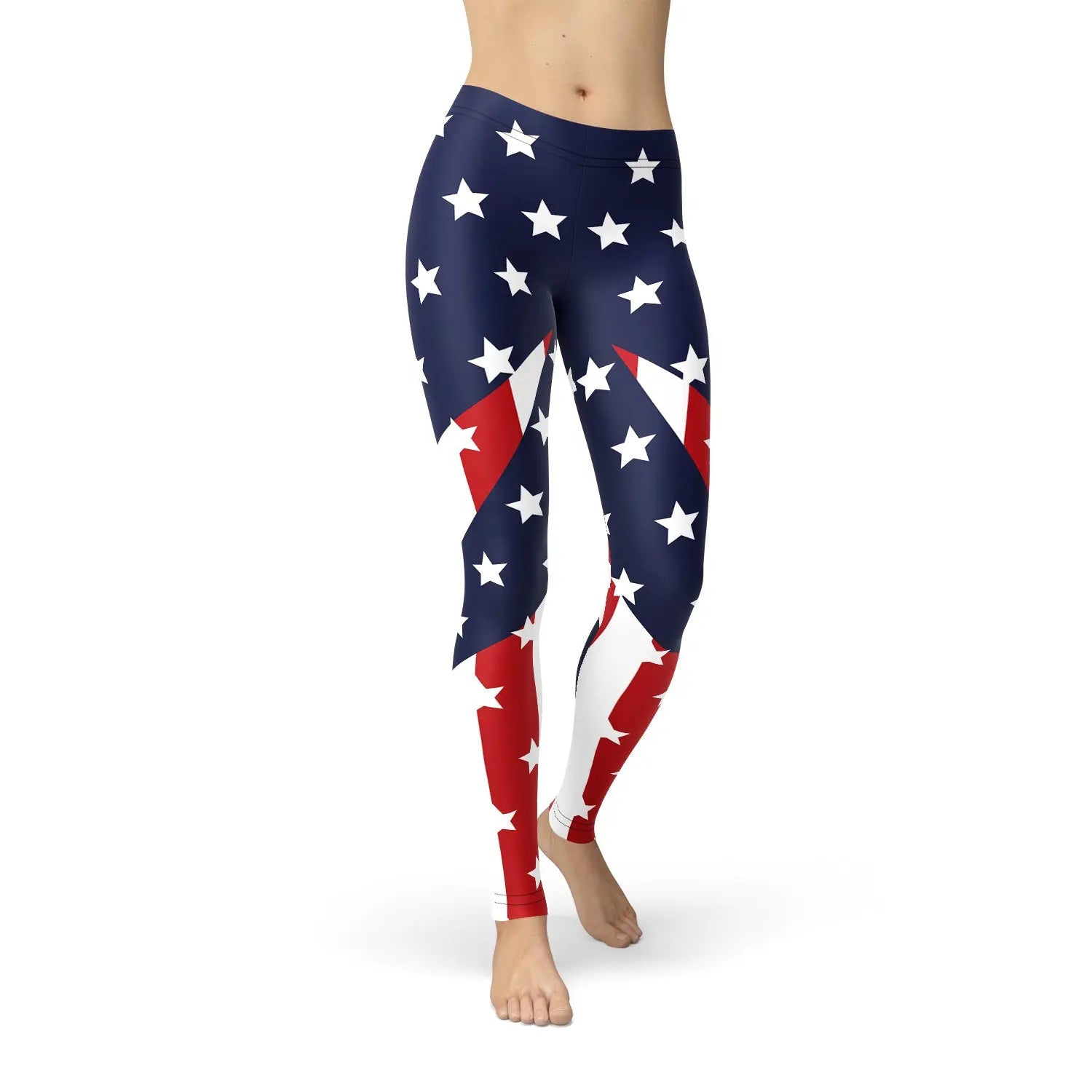 Womens American Flag Leggings - GLR SHOPPING