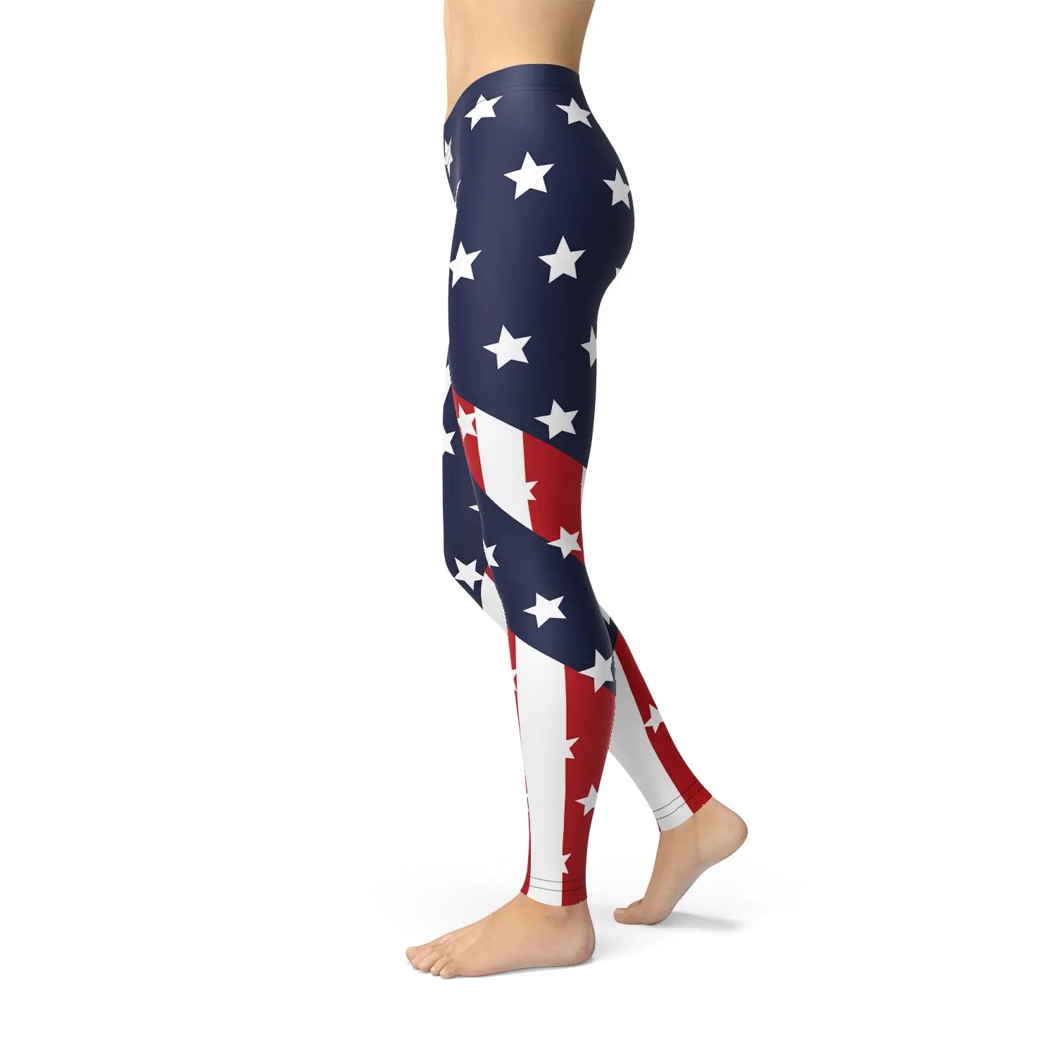 Womens American Flag Leggings - GLR SHOPPING