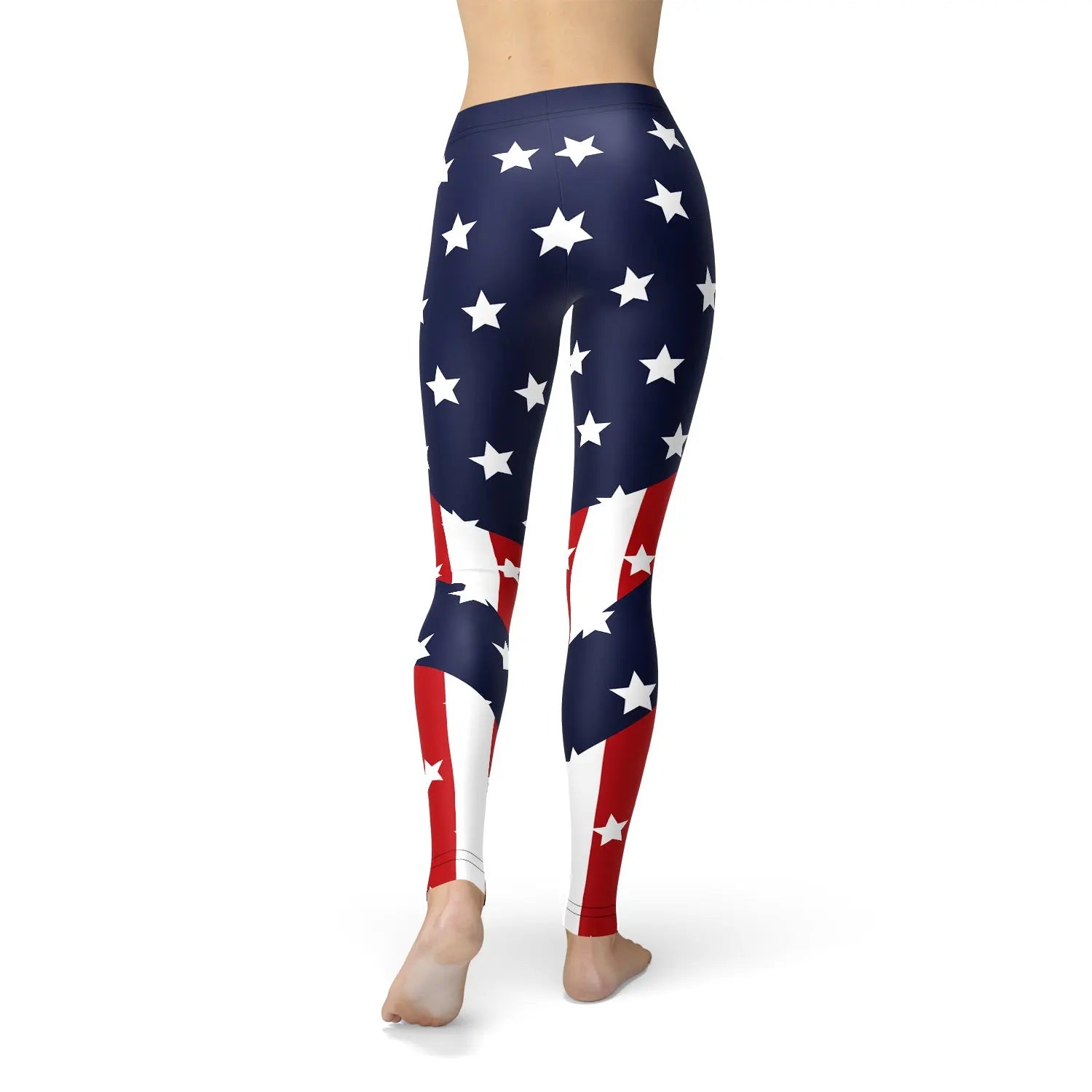 Womens American Flag Leggings - GLR SHOPPING
