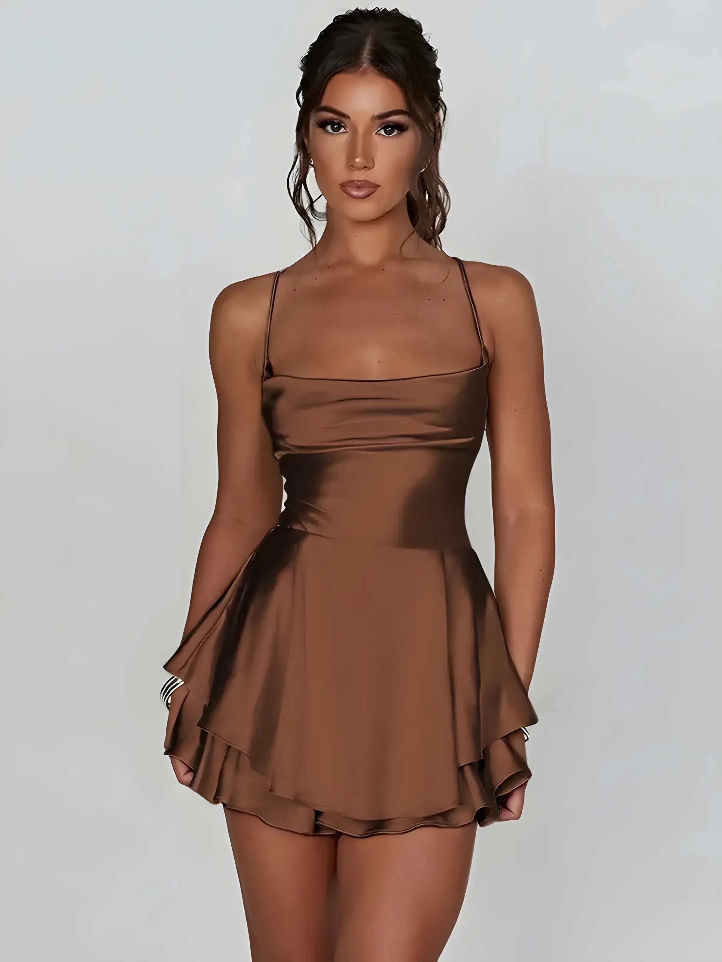 Mini Satin Cami Dress GLR SHOPPING