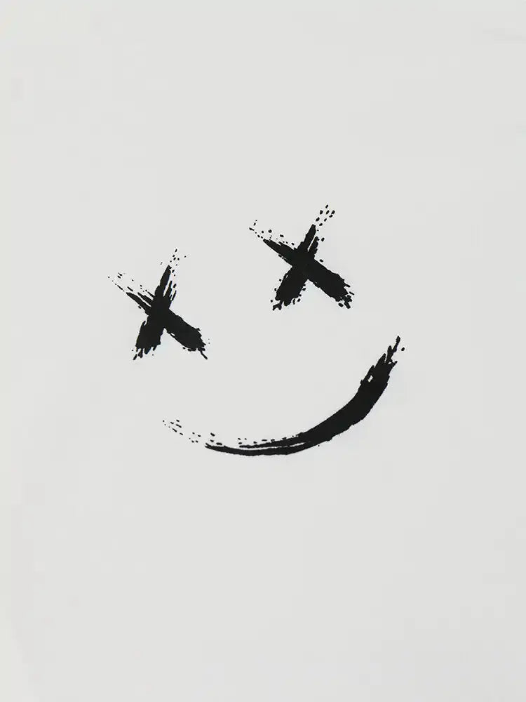 Men's Graffiti Smile Print Shirts GLR SHOPPING