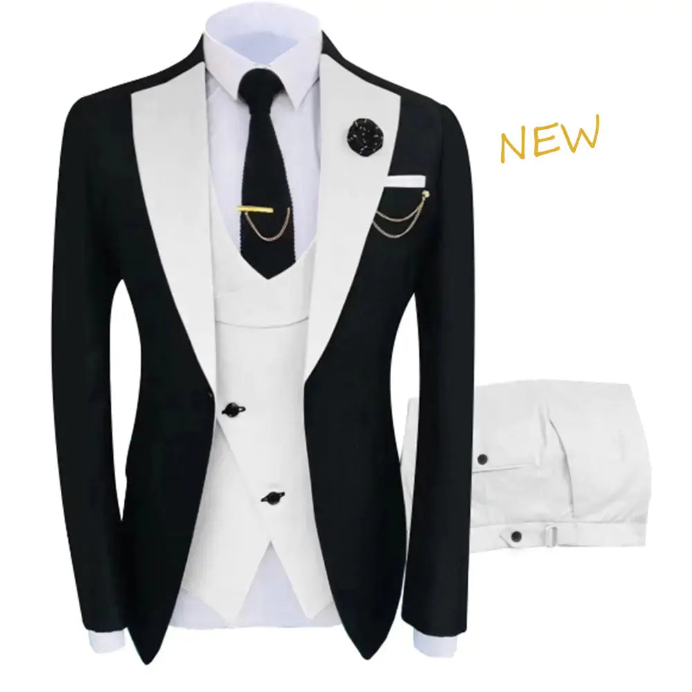 Fit Tuxedo 3 Piece Set GLR SHOPPING