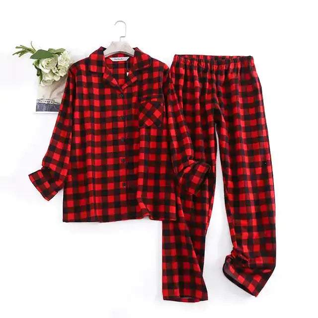 Cotton Flannel Women's Pajamas Sets GLR SHOPPING