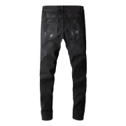 Black Bandanna Ripped Jeans GLR SHOPPING