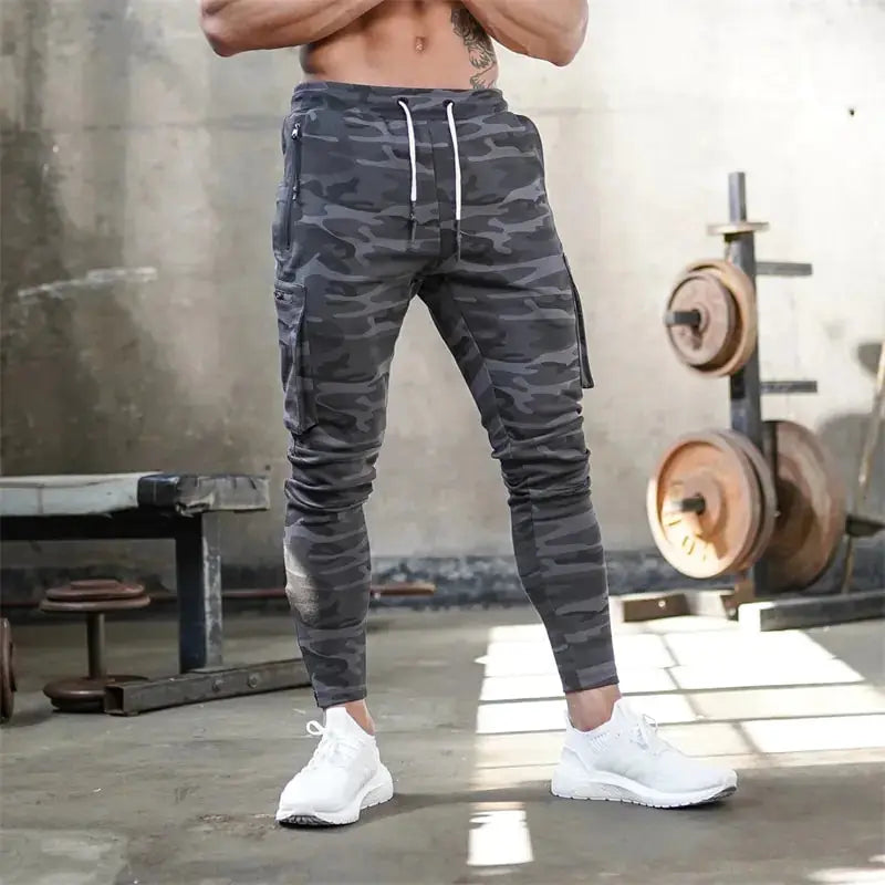 Sports Pants Multi-pocket Zipper Men GLR SHOPPING