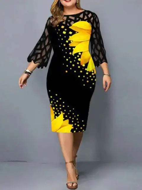 Elegant Plus Size Dress GLR SHOPPING