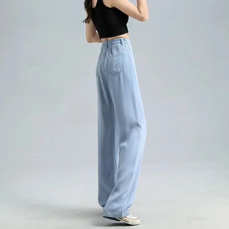 Women's Baggy Wide Leg Denim Pants GLR SHOPPING