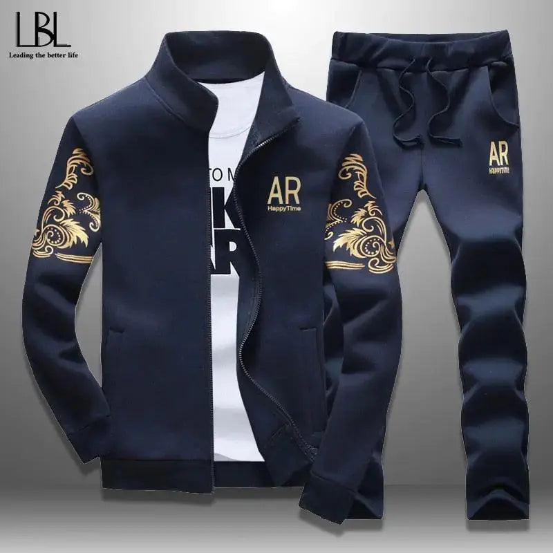 Men's Zipper Sweat Suit Set GLR SHOPPING