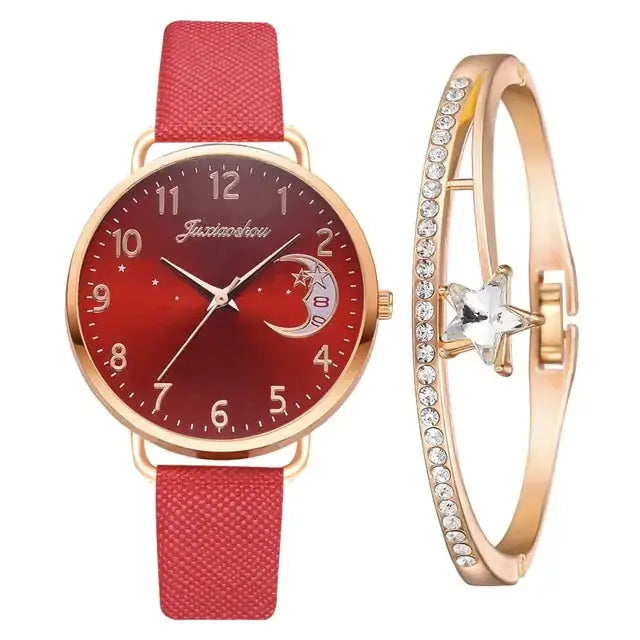 Moon Numbers Bracelet Watches Set GLR SHOPPING