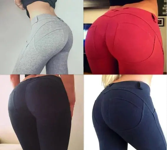 NORMOV Low Waist Push-Up Fitness Leggings for Women GLR SHOPPING