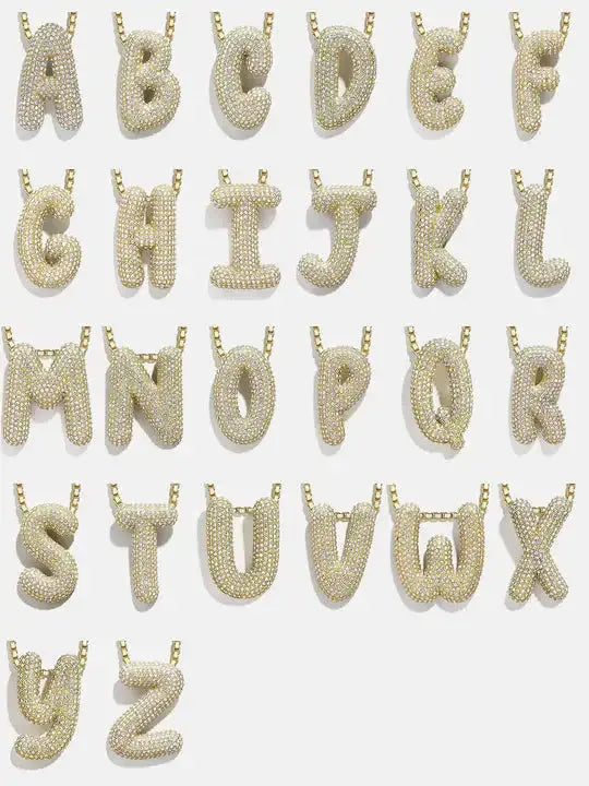 Letter Initial Necklace GLR SHOPPING