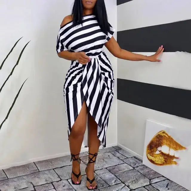 Dress Women Summer Sexy Stripe GLR SHOPPING