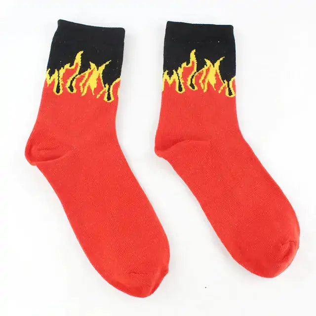 Contrast Flames Socks GLR SHOPPING