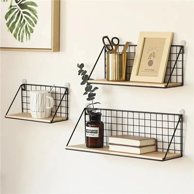 Nordic Wooden Wall Hanging Shelves GLR SHOPPING