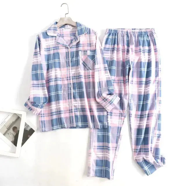Cotton Flannel Women's Pajamas Sets GLR SHOPPING