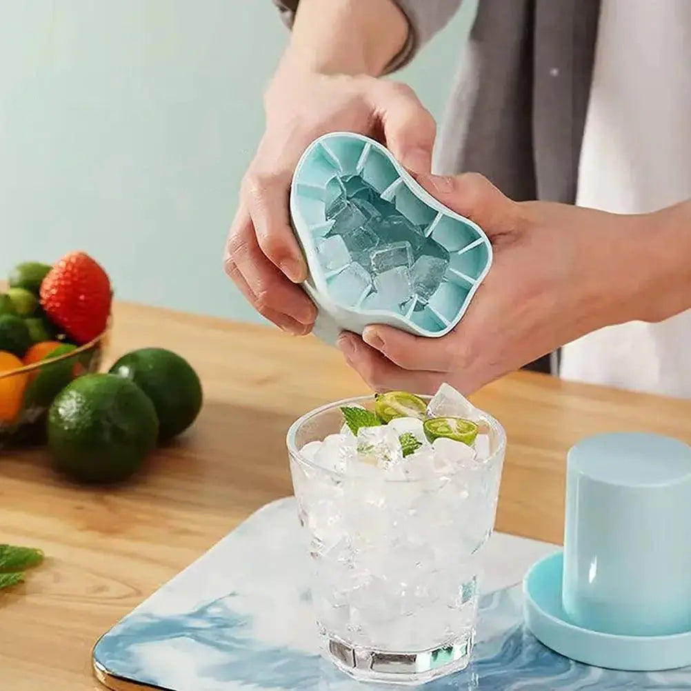 Silicone Cylinder Portable Ice Maker Bucket GLR SHOPPING