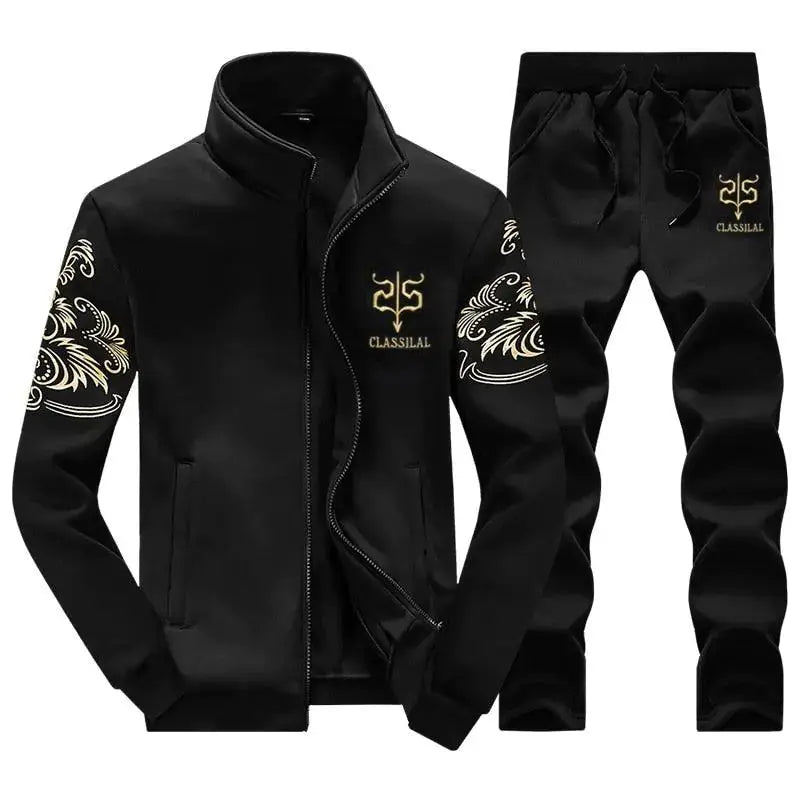 Men's Zipper Sweat Suit Set GLR SHOPPING