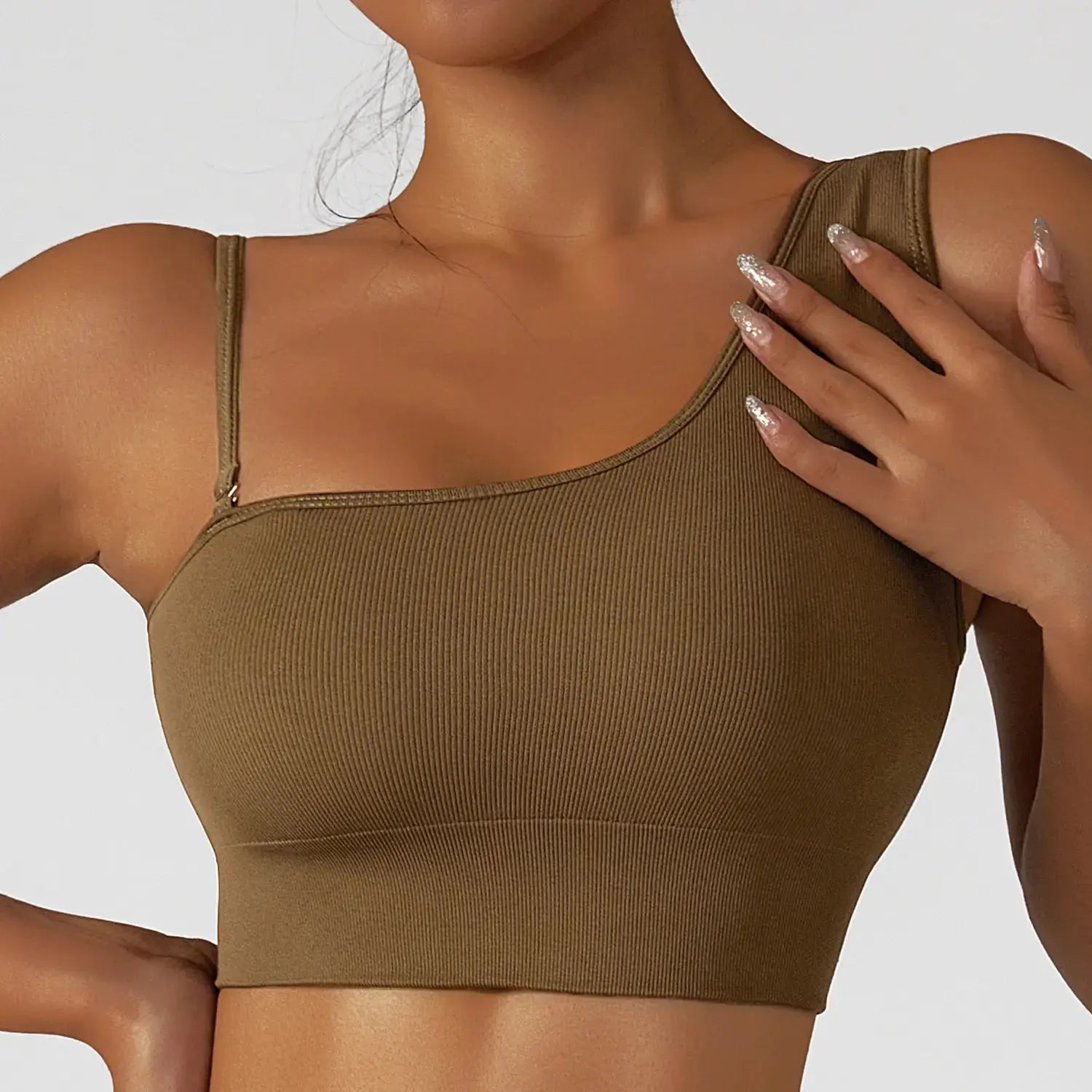 Summer Sexy Oblique Shoulder Yoga Clothes Tops GLR SHOPPING