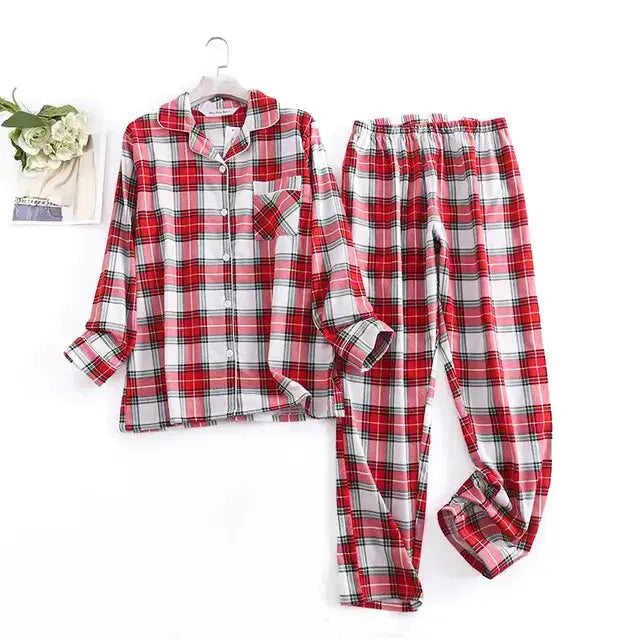 Cotton Flannel Women's Pajamas Sets GLR SHOPPING