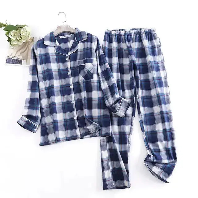 Cotton Flannel Women's Pajamas Sets GLR SHOPPING