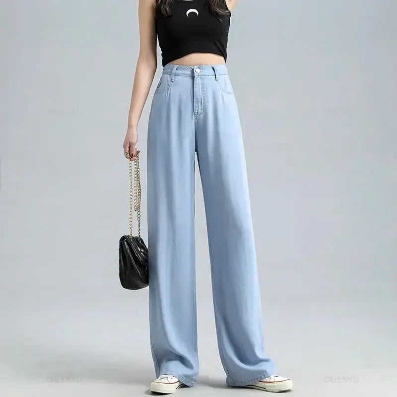 Women's Baggy Wide Leg Denim Pants GLR SHOPPING