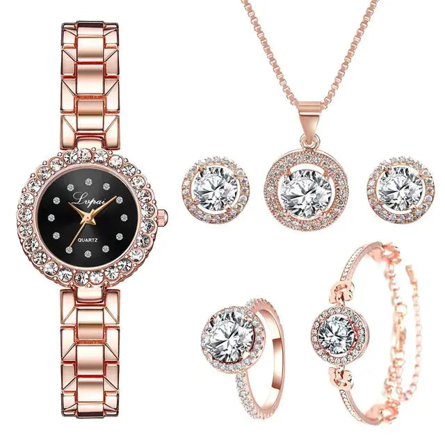 Crystal Watch Set - GLR SHOPPING