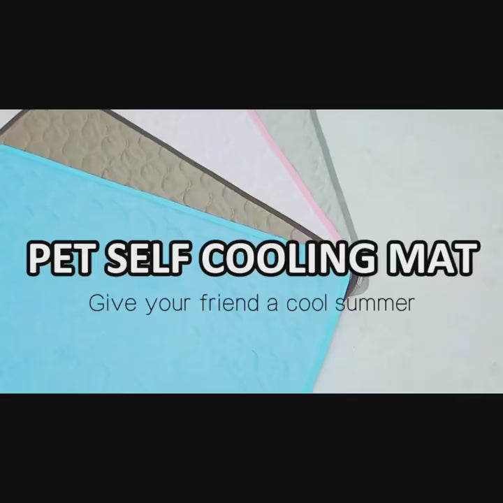 Load video: Cooling Summer Dog Mat for Pets