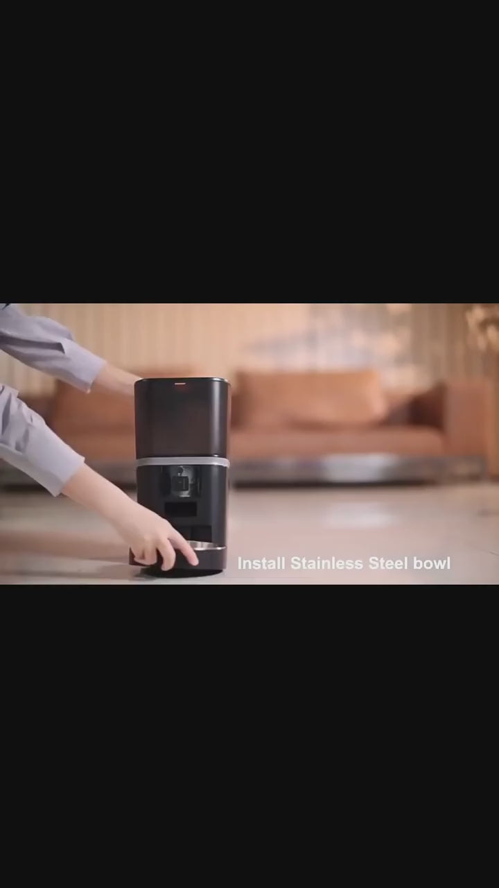 Load video: Smart Cat Feeding Station with HD Camera