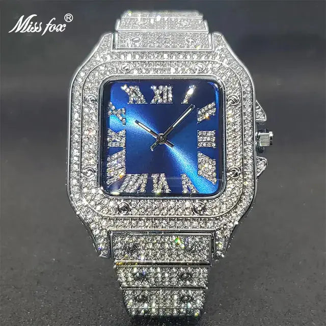 Ice Out Diamond Square Watch - GLR SHOPPING