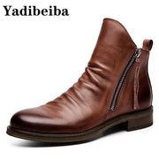 Men's Leather Boots GLR SHOPPING