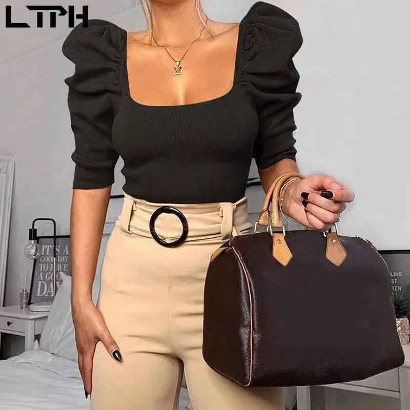 Puff Sleeves Blouse GLR SHOPPING