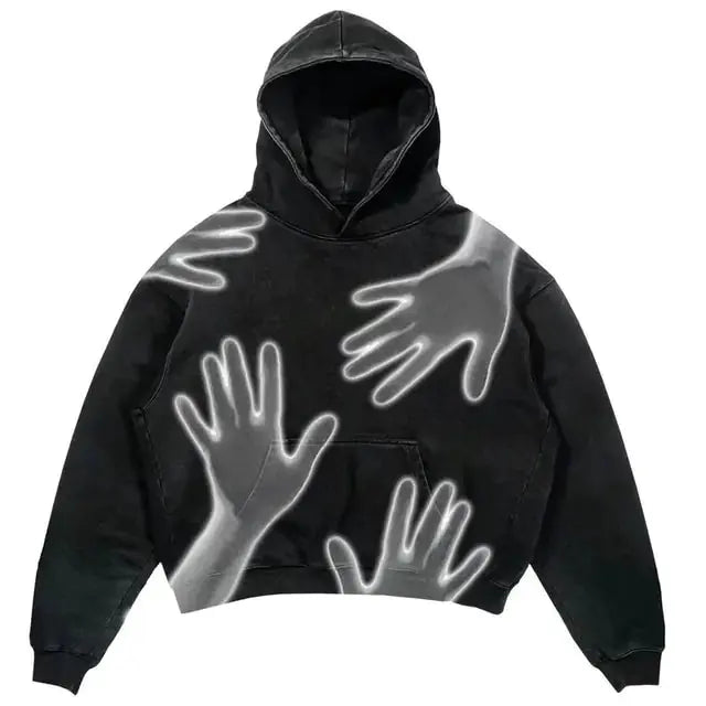 Streetwear Skull Print Hoodies GLR SHOPPING