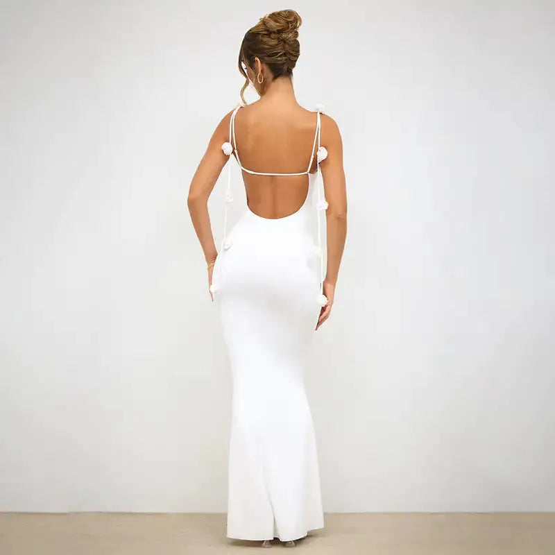 Spaghetti Backless Dress GLR SHOPPING