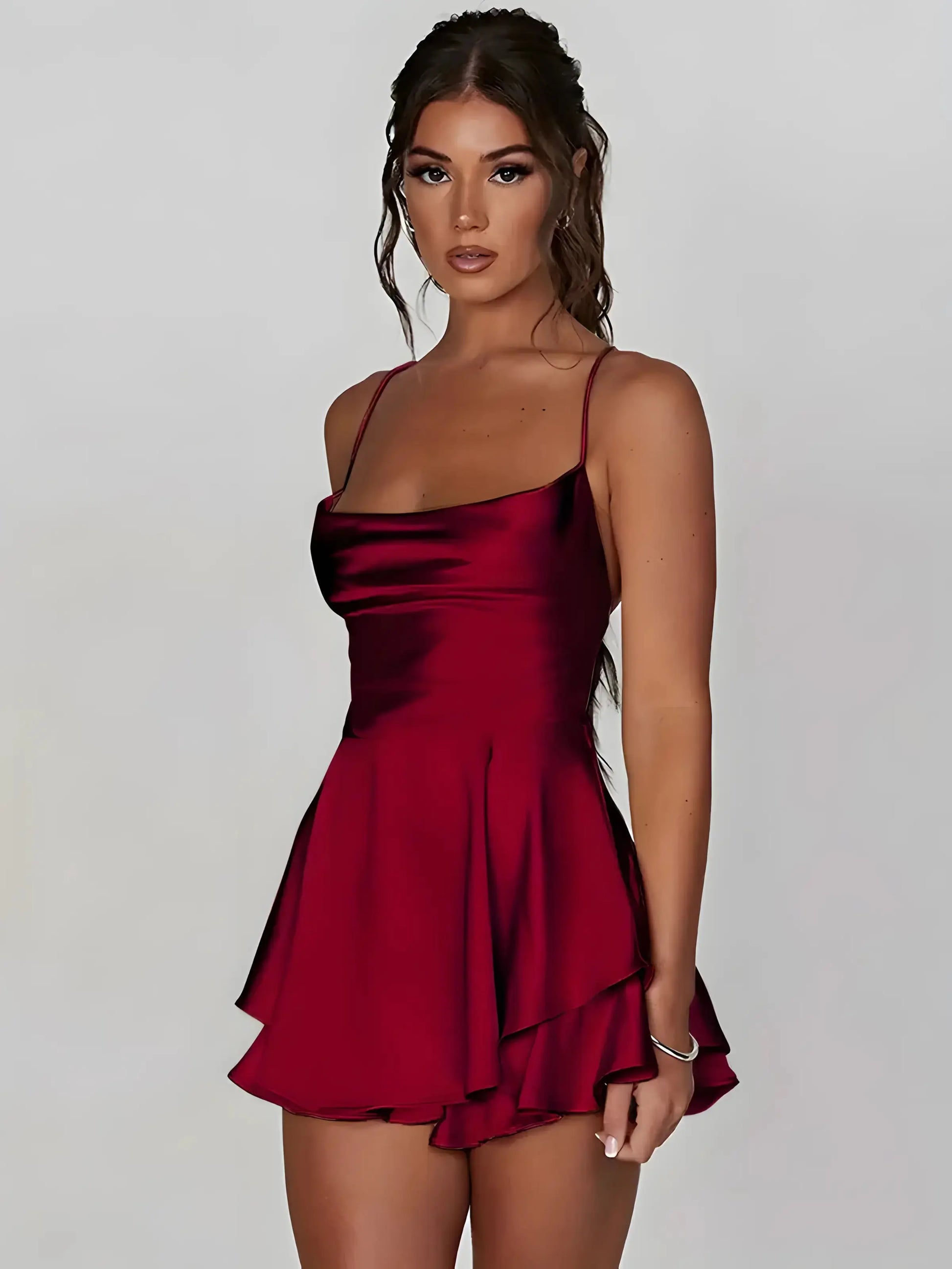 Mini Satin Cami Dress GLR SHOPPING