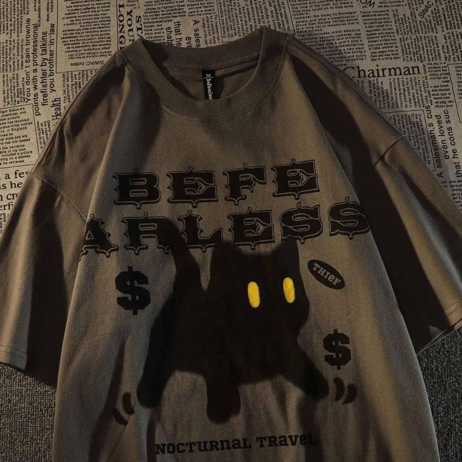 Cat Print Cartoon Tee GLR SHOPPING