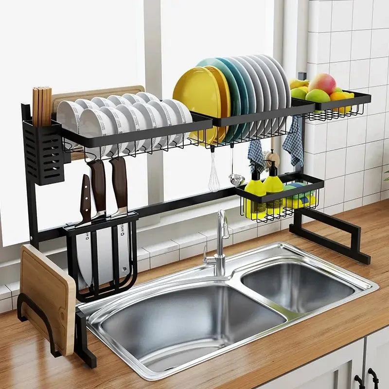 Stainless Steel U-shaped Kitchen Dish Rack GLR SHOPPING