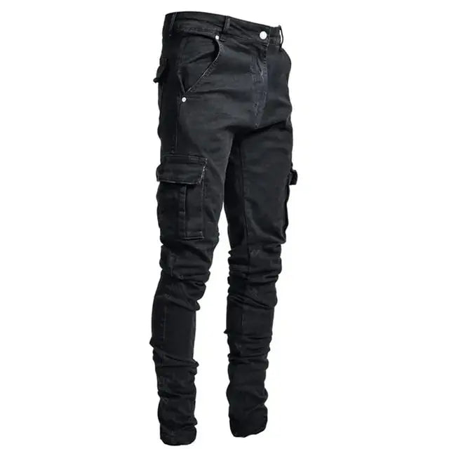 Men's Multi Pocket Cargo Jeans GLR SHOPPING