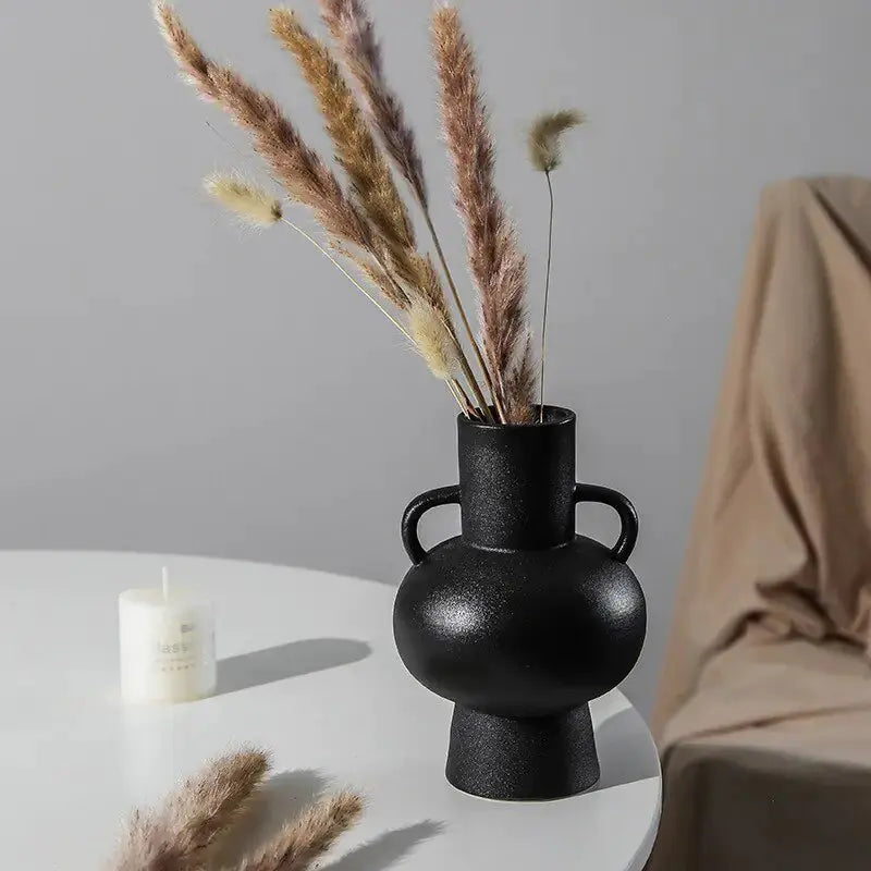White Black Ceramic Vases GLR SHOPPING