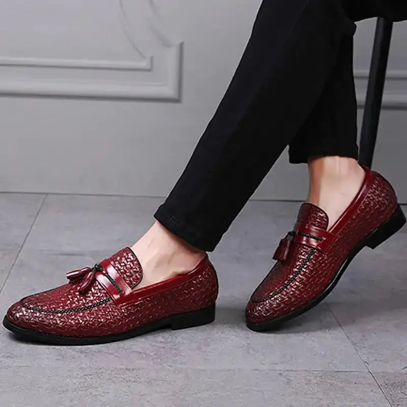 Luxury Italian Style Tassel Leather Loafers GLR SHOPPING