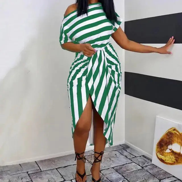 Dress Women Summer Sexy Stripe GLR SHOPPING