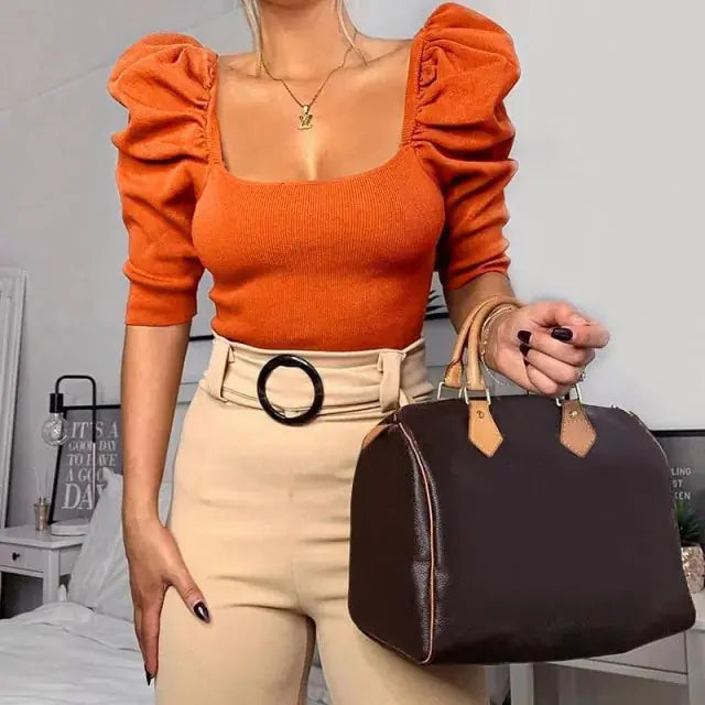 Puff Sleeves Blouse GLR SHOPPING