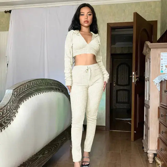 Waffle Tracksuit Set GLR SHOPPING