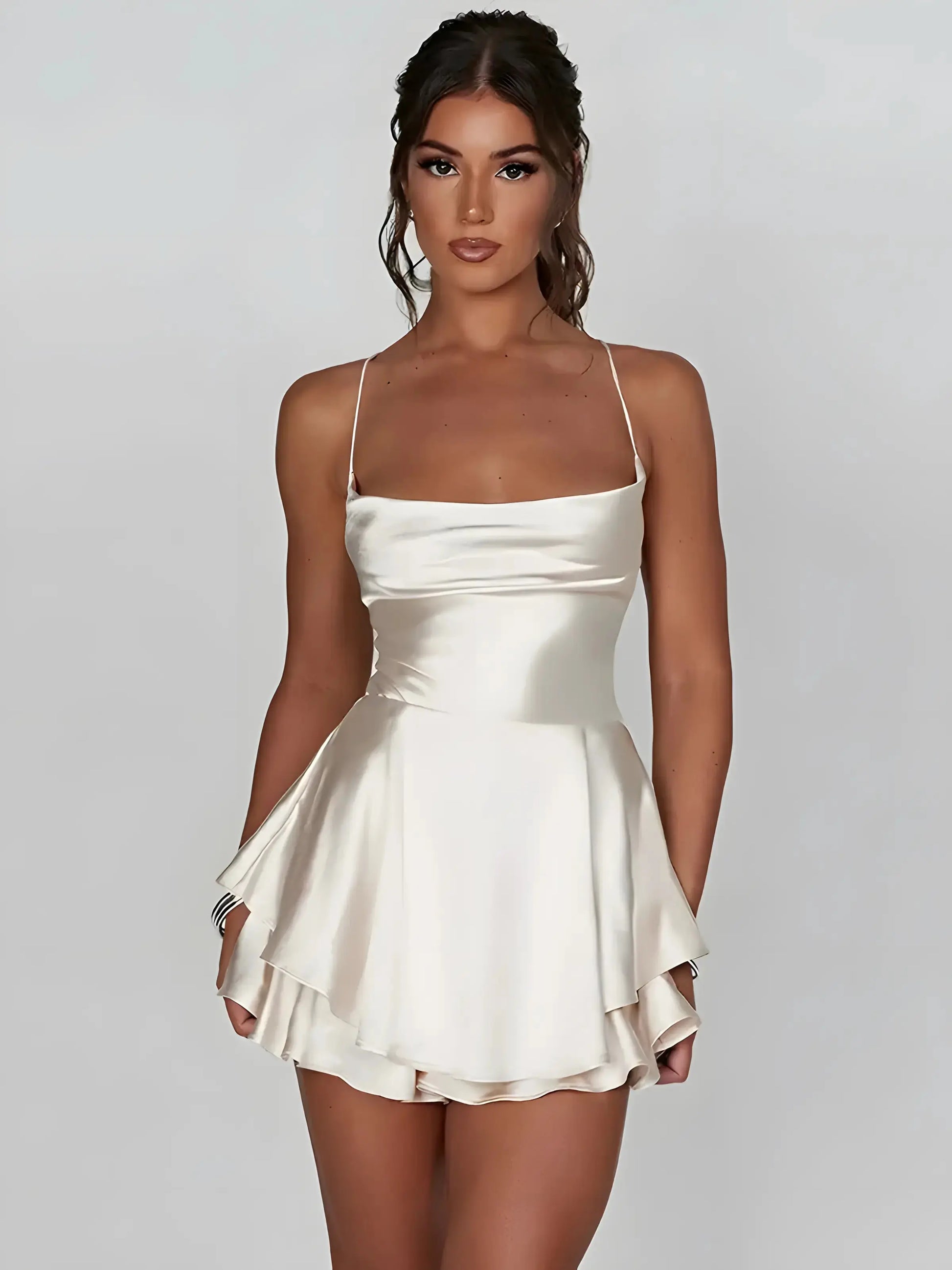 Mini Satin Cami Dress GLR SHOPPING