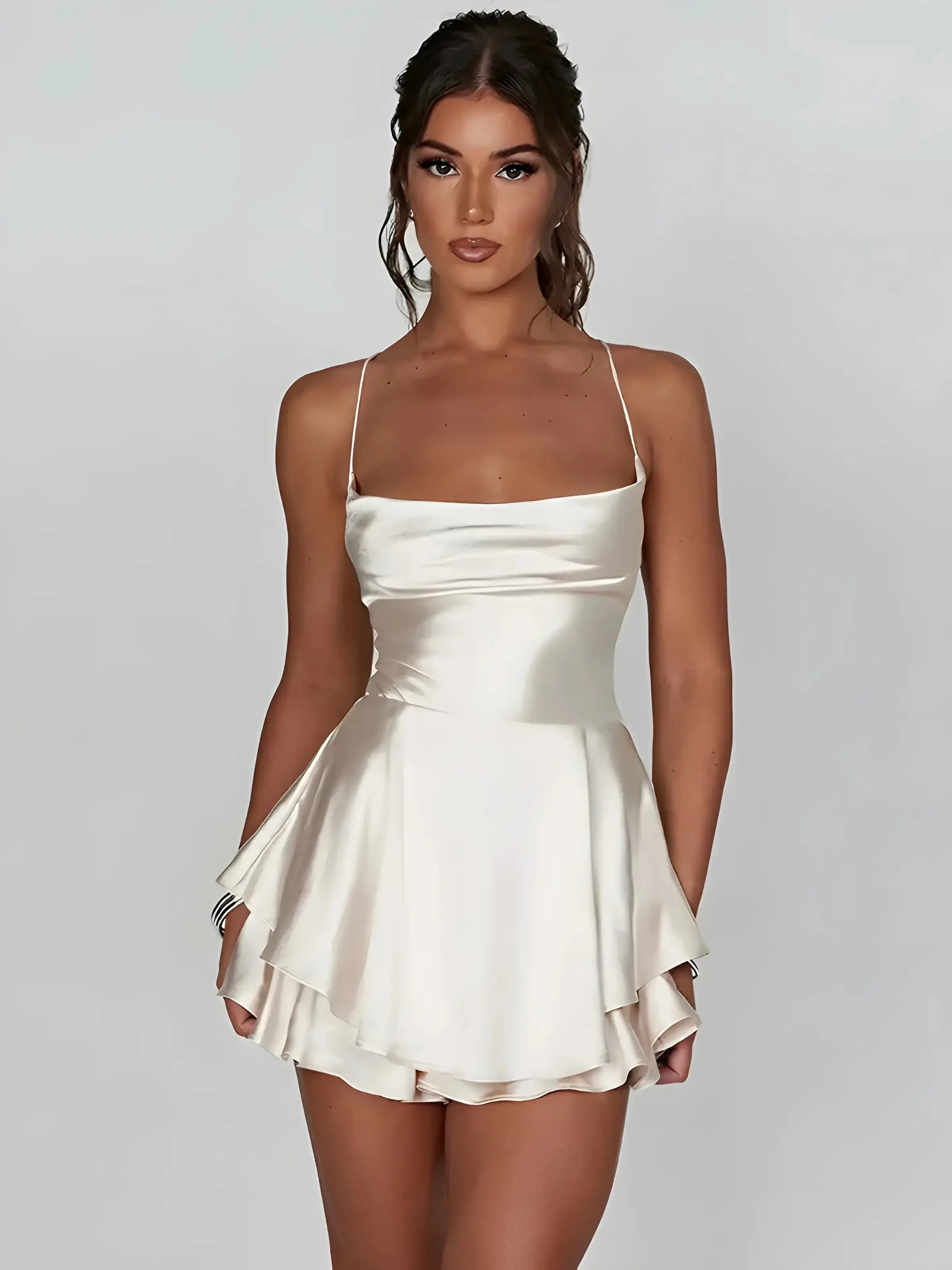 Mini Satin Cami Dress GLR SHOPPING