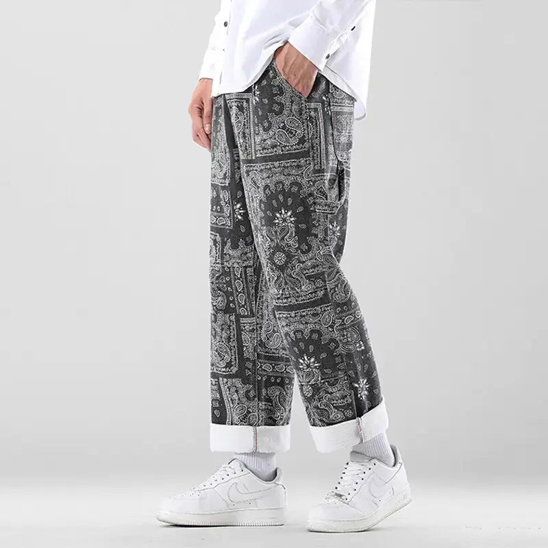 Printed Men's Loose Pants GLR SHOPPING