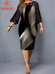 Elegant Plus Size Dress GLR SHOPPING