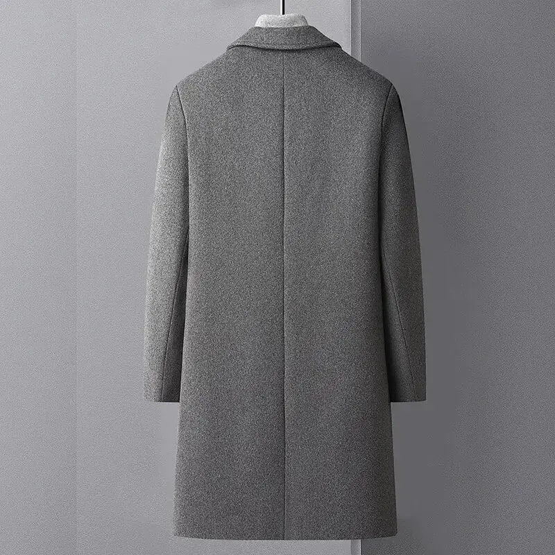 Men's Wool Trench Coat GLR SHOPPING