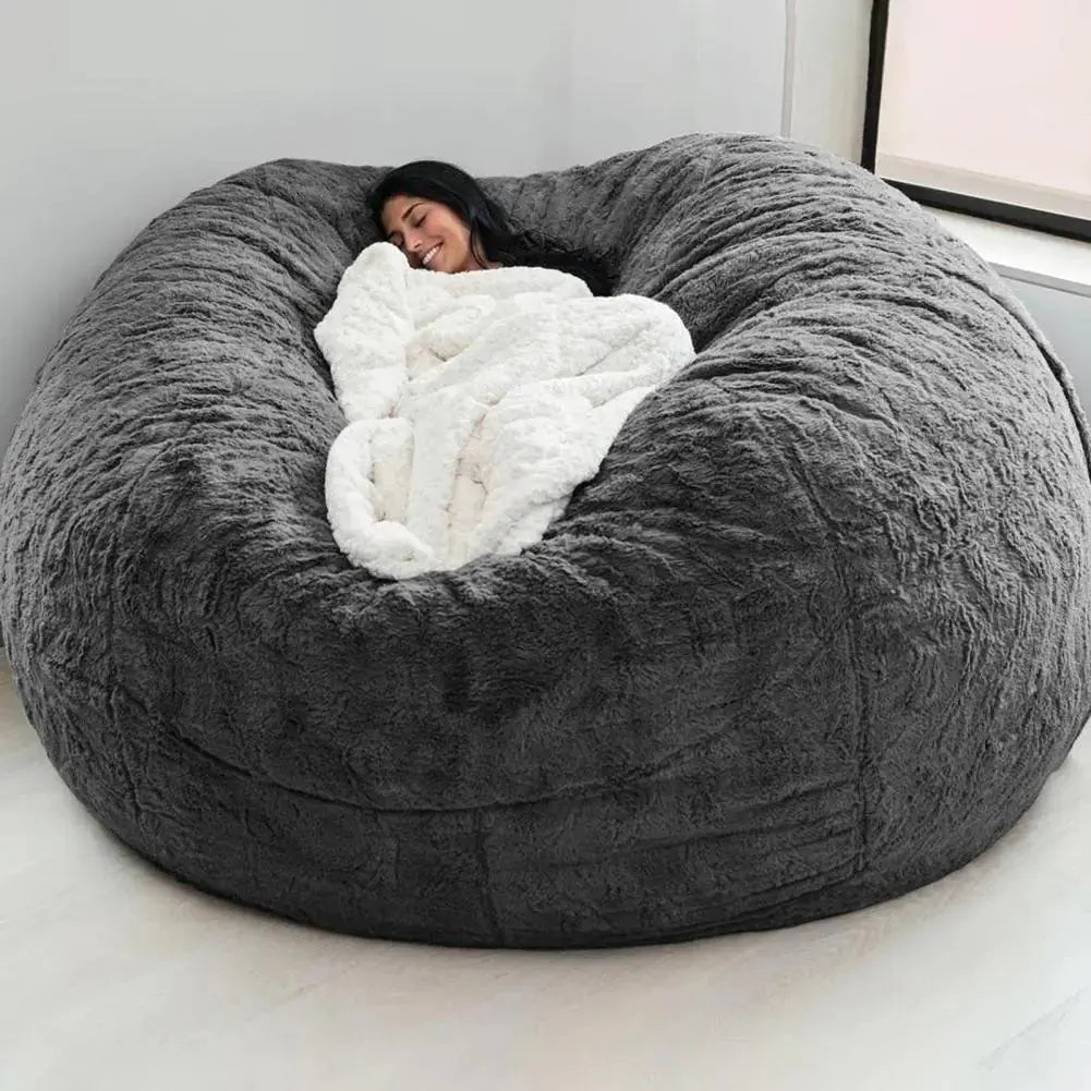 Giant Fluffy Fur Bean Bag GLR SHOPPING
