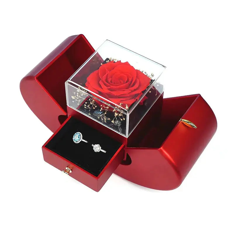 Eternal Flower Apple Jewelry Box GLR SHOPPING