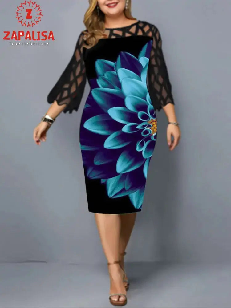 Elegant Plus Size Dress GLR SHOPPING